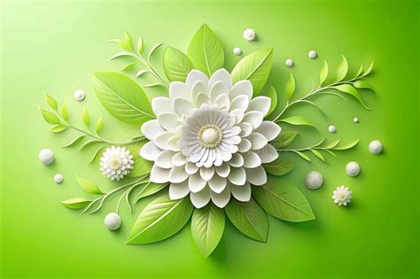 Wallpaper Flower Illustration of Flower Background 3d Stock ...