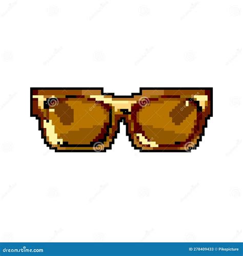 Guy Sunglasses Men Game Pixel Art Vector Illustration Stock Vector