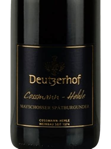 Deutzerhof Mayschosser Sp Tburgunder Trocken Vivino Us