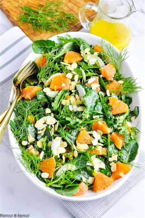 Kale and Cara Cara Orange Salad - Flavour and Savour