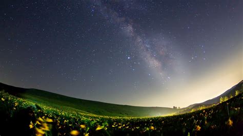 Hintergrundbilder Landschaft Nacht Natur Platz Gras Himmel