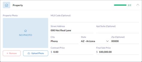 inputting property information intelliagent