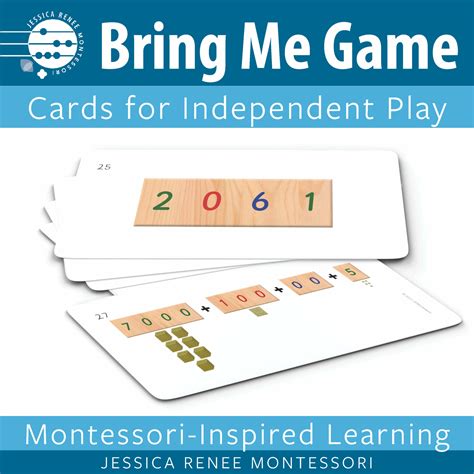 Montessori Math Place Value Bring Me Game With Golden Beads Made By