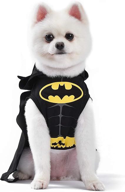 Dc Comics Batman Dog Costume Hooded Superhero Costume For Dogs