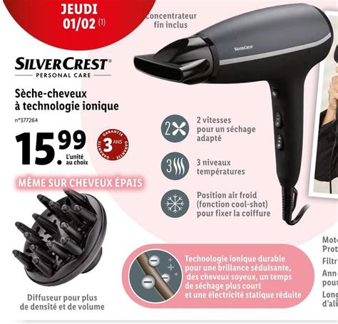 Promo Silvercrest S Che Cheveux Technologie Ionique Chez Lidl