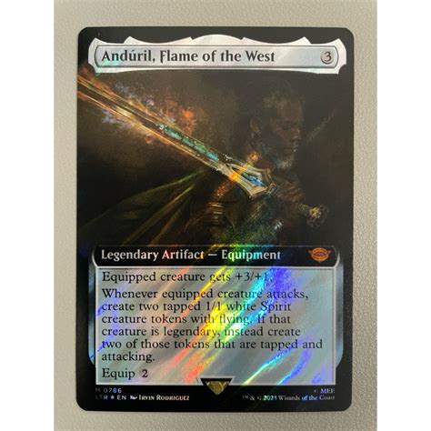 MTG The Lord Of The Rings LTR M0786 Anduril Flame Of The West