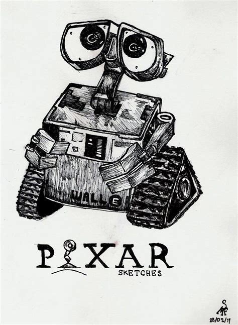 2 Pixar Sketches Wall E By Intothewild142 On Deviantart Disney