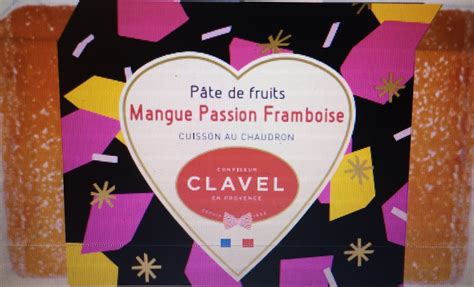 P Tes De Fruits Mangue Framboise Kg Confiserie Clavel Locavor Fr