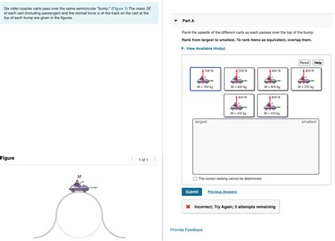 Solved Six Roller Coaster Carts Pass Over The Same Chegg