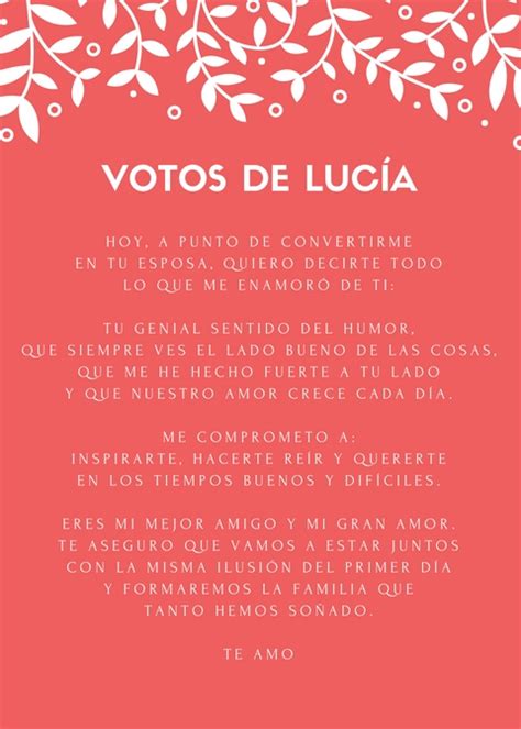 Votos Matrimoniales Y Discursos Para Bodas Redacto Votos Ceremonias