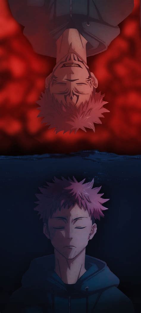 Download Sukuna And Yuji Jujutsu Kaisen Iphone Wallpaper | Wallpapers.com