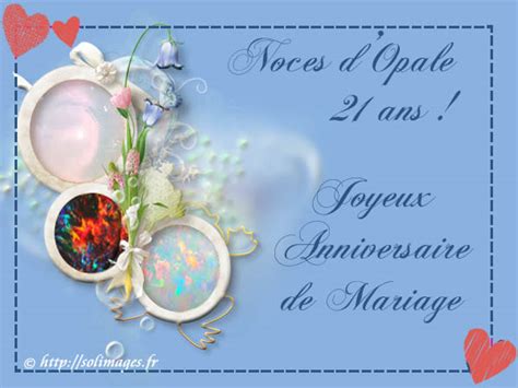 Cartes Virtuelles Gratuites Anniversaire Mariage Vingt Et Un Ans Opale