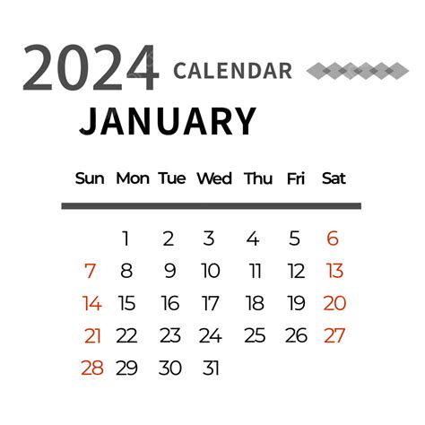 Calendar 2024 Month January Design Template Calendar 2024 57 OFF