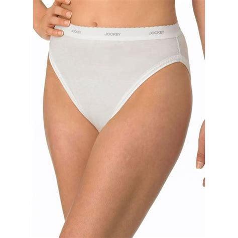 Jockey Jockey Womens Classic French Cut Briefs 3 Pack White 7