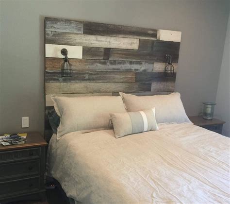 Rustic Wood Headboard King