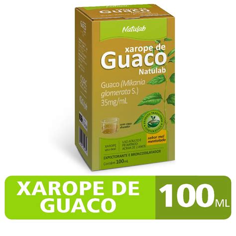 Xarope De Guaco Sem Acucar Natulab 100ml PanVel Farmácias