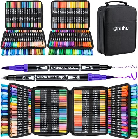 Amazon Ohuhu Water Based Brush Markers Dual Tips Colors Art