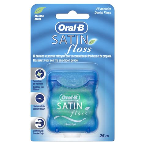 Oral B Satin Floss Nić dentystyczna miętowa 25 m Sklep EMPIK