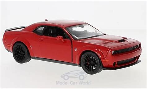 Coche Miniatura Dodge Challenger Motormax Srt Hellcat Wide Body