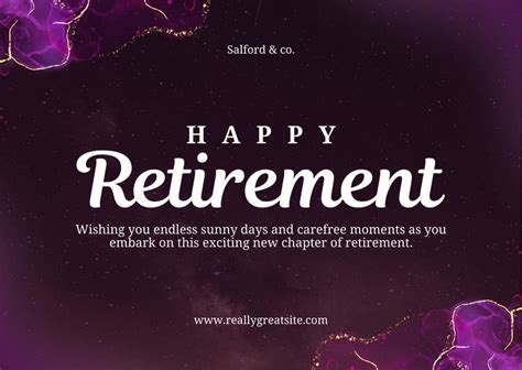 Page Free Printable Customizable Retirement Card Templates Canva