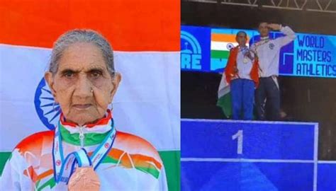 Watch Proud Moment Of Of 94 Year Old Bhagwani Devi Dagar Winning Gold