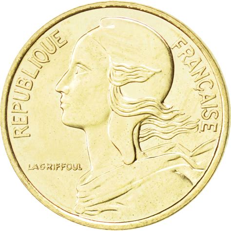 85237 Vème République 5 Centimes Marianne 1991 frappe médaille KM