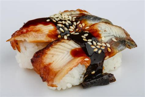 Eel sushi dish 12720114 Stock Photo at Vecteezy