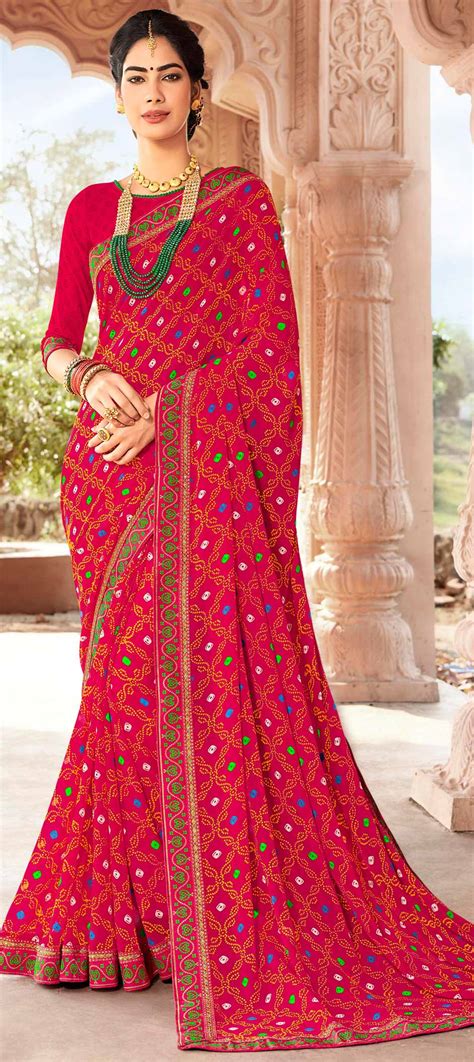bandhani saree     celebrated traditional wear