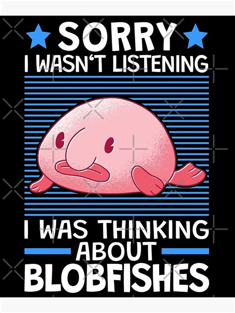 "Thought of blobfish ugly fish meme" Poster for Sale by madgrfx | Redbubble