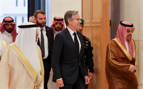 In Saudi Arabia Blinken Says Us Committed To Gulf Allies Expanding