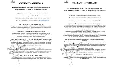 Warsztaty arteterapii майстер класи арт терапії Fundacja Centrum