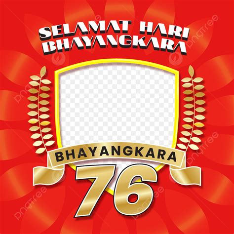 Indonesia 76 Vector Hd PNG Images Twibbon Selamat Hari Bhayangkara Ke