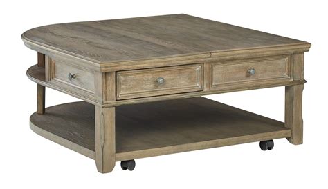 Ashley Furniture Janismore Grayish Brown Lift Top Cocktail Table