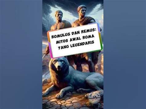 romulus  remus mitos awal roma  legendaris romulus remus