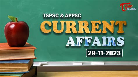 Daily Current Affairs 29th November 2023 APPSC TSPSC Tone