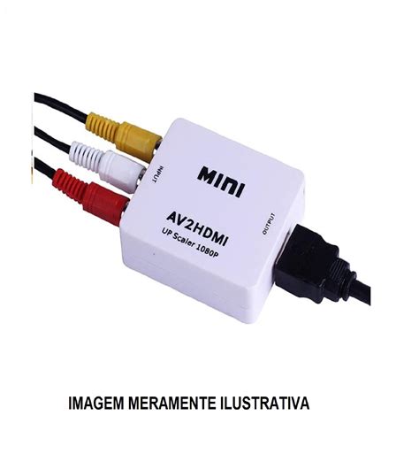 Somos Importador E Distribuidor De Adaptador Conversor Av Rca Para Hdmi