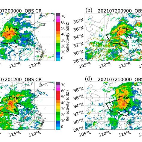 Radar Composite Reflectivity Dbz Observed On 20 July 2021 The Black