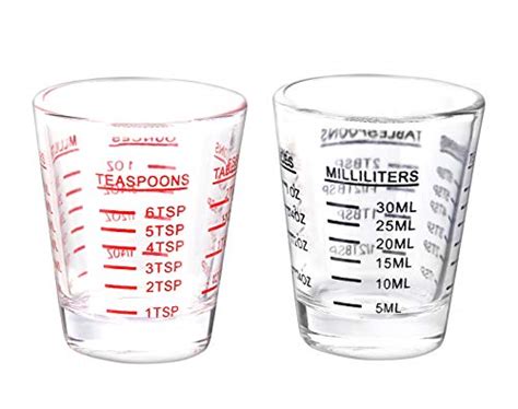 DISTINCTIVE STYLE 60 Milliliter Measuring Cup Pieces Shot Glass ...