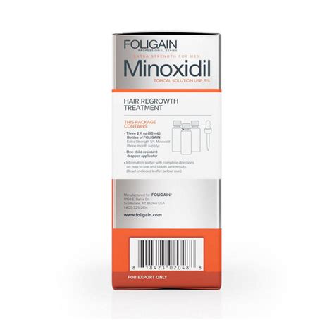 Foligain Minoxidil 5 Hair Regrowth Treatment For Men