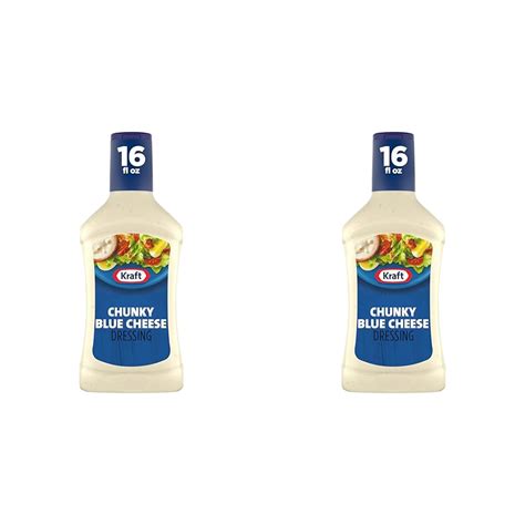 Kraft Chunky Blue Cheese Dressing 16 Fl Oz Bottle Pack Of 2 Everything Else