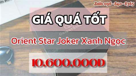 Giá Quá Tốt 10 600 000Đ Orient Star Joker RK AV0114E Xanh Ngọc