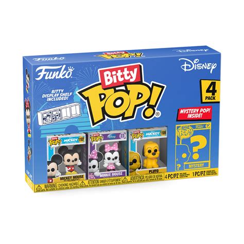 Funko Pop Bitty Pop Disney Mickey Mouse Minnie Mouse Pluto And A