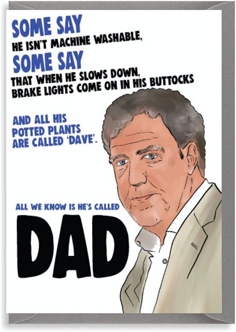 Jeremy Clarkson Dad Birthday Fathers Day Card In33 Uk