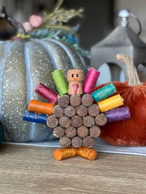 How To Make A Wine Cork Turkey Sam Designs Wine Cork Diy Crafts