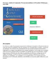 En Contexte Exercices De Vocabulaire A2 Audio Corrigés 41 OFF