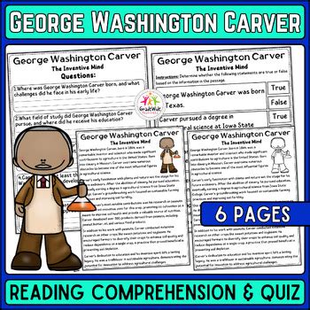 George Washington Carver Nonfiction Reading Inventors Day