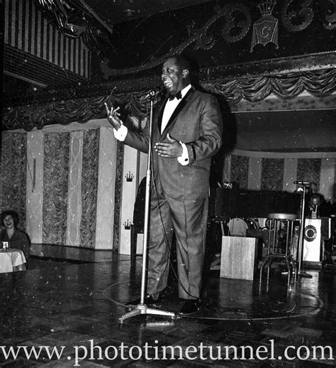 American singer and comedian George Kirby at Chequers nightclub, Sydney, April 1965. - Photo ...