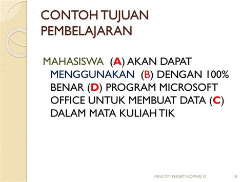 Detail Contoh Tujuan Pembelajaran Abcd Koleksi Nomer 42