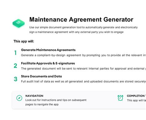 Maintenance Agreements Template & Contracts - Checkbox