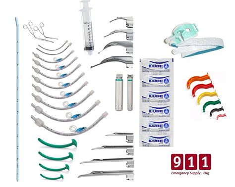 Complete Intubation Kit Laryngoscope ET Tubes Airways Level 1